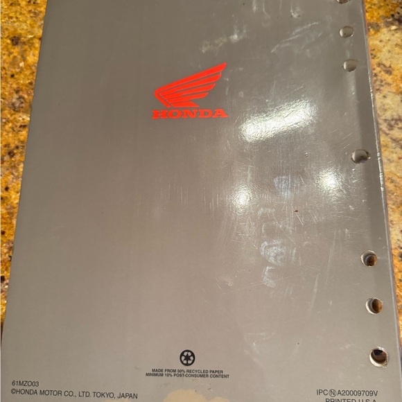 SOLD!!! 1997-1998 Honda Valkyrie GL1500C/CT Service Manual - Picture 3 of 4